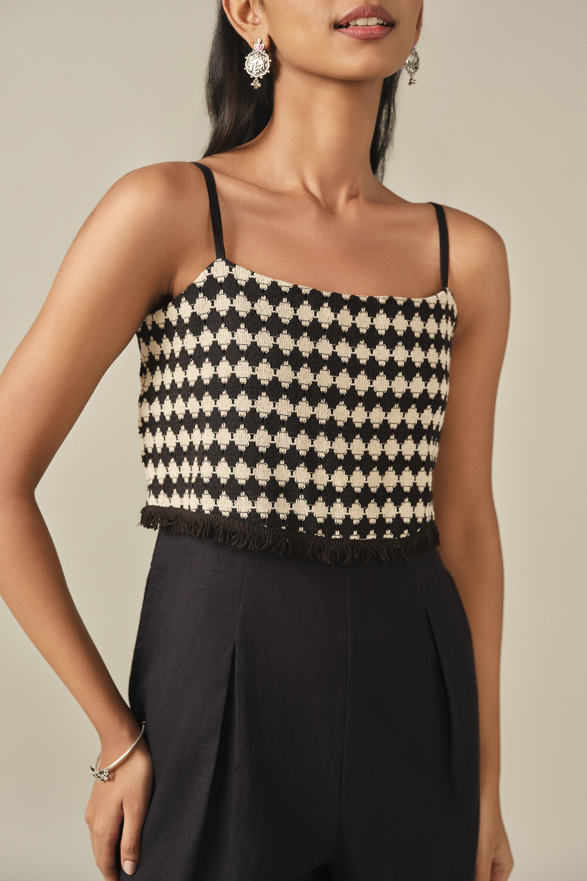 Straight Playsuit in Black, Black, image 5